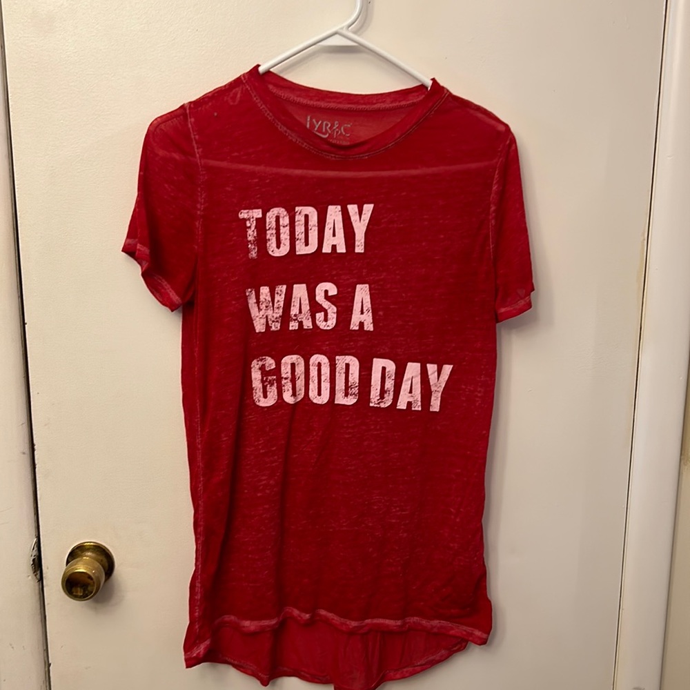 Lyric Women’s T-shirt Red Size Medium